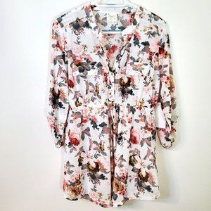 *LOWEST PRICE* Women's Large Sirenlily Maternity Floral Blouse NWT